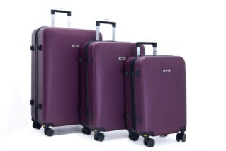 Set de trois valises incassables _ Burgundy