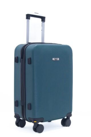 Valise incassable petit modèle 55 cm _ Bleu pétrole